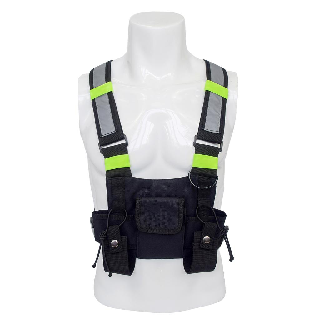 Universal Hands Free Chest Pocket Harness Bag Holster Holder Vest Rig for Two Way Radio