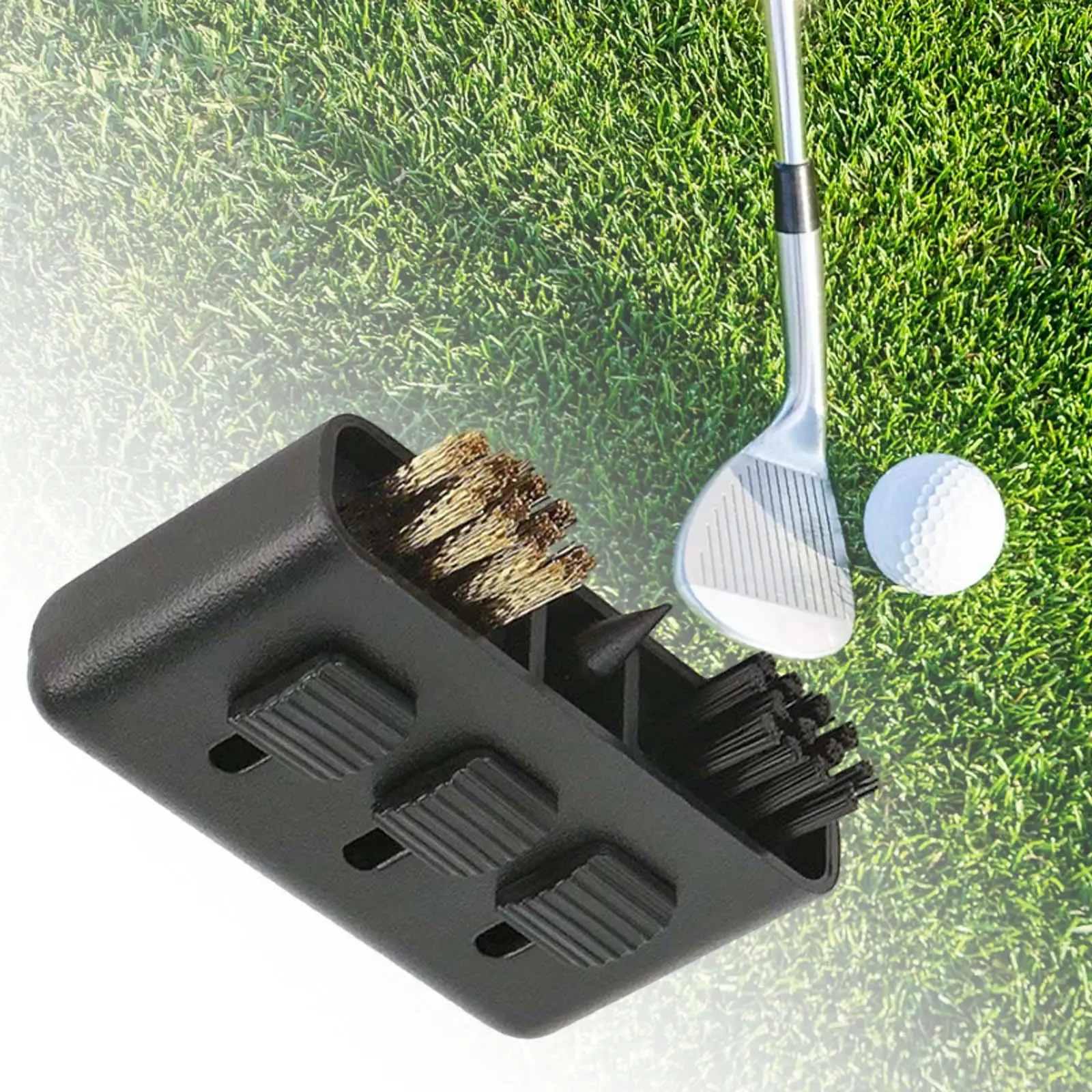 3 in 1 Golf Club Brush Retractable Restorer Cleaning Tool Golf Training Aids with Clip Groove Cleaner Tool Portable for Golfer