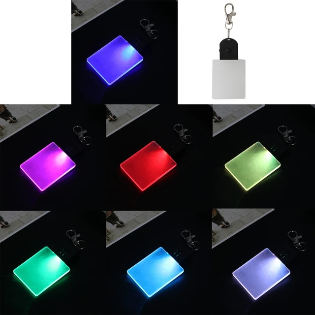 Lighted Acrylic Keychain Blank Edge-lit Acrylic Keychain