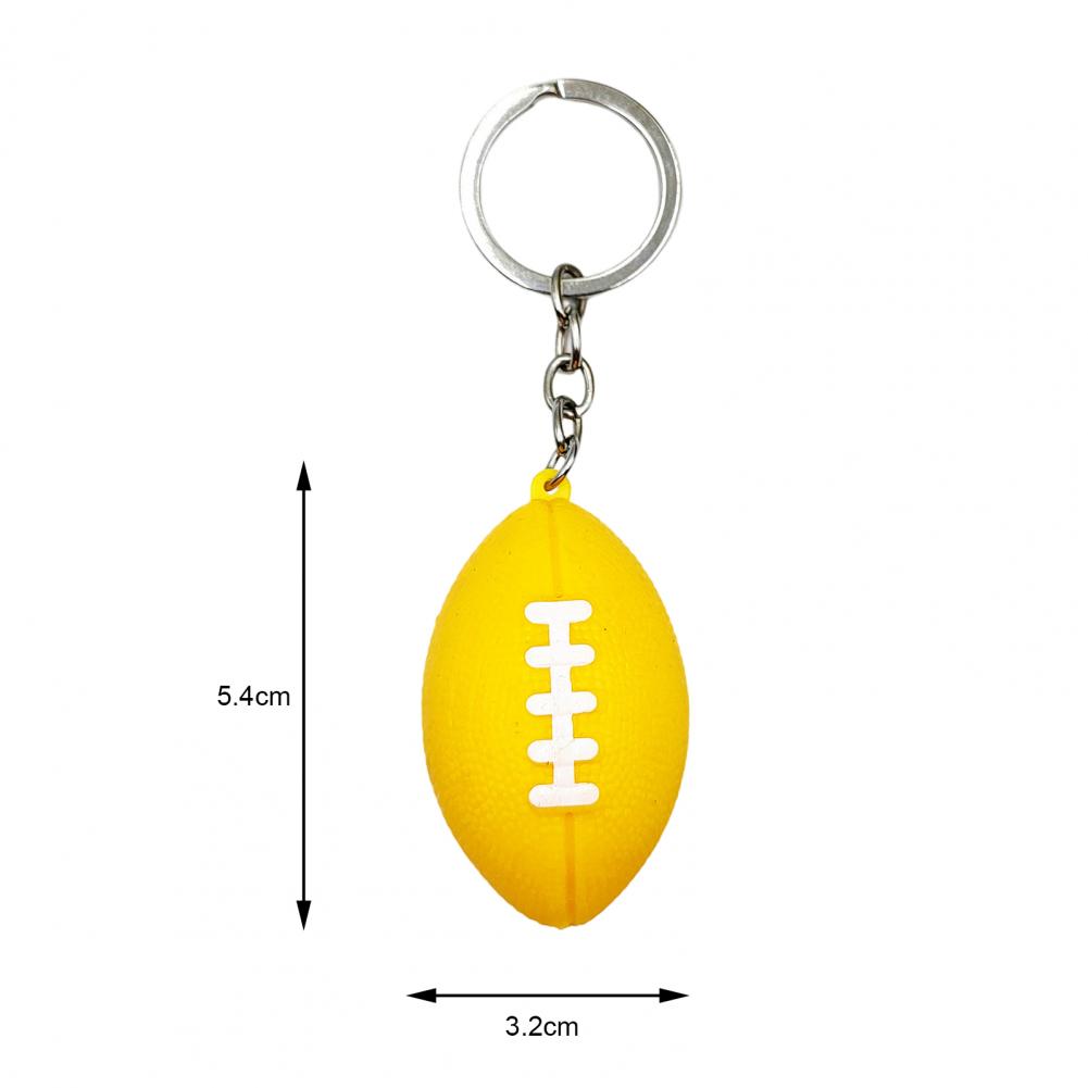 Description Picture 2 of itemMini Rugby Football Sport Souvenir Keyring Keychain Charms Anti-fall Ornamental Rugby Key Ring Pendant Jewelry Accessories
