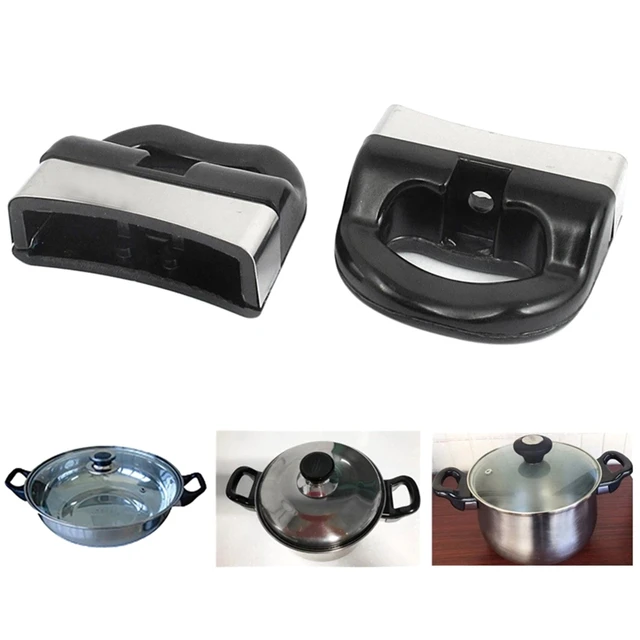 4 Pack Pot Handle Side Metal Pressure Pan Handle Ear Replacement Metal Pot  Handles Cooker Steamer Sauce Pot Replacement Short Side Handle Black