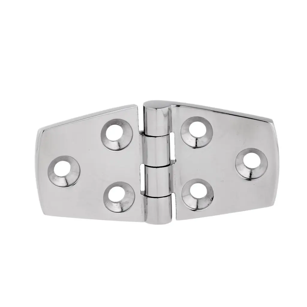 Marine Stainless Steel Polished Strap Hinge Boat Hardware / Door Hinge