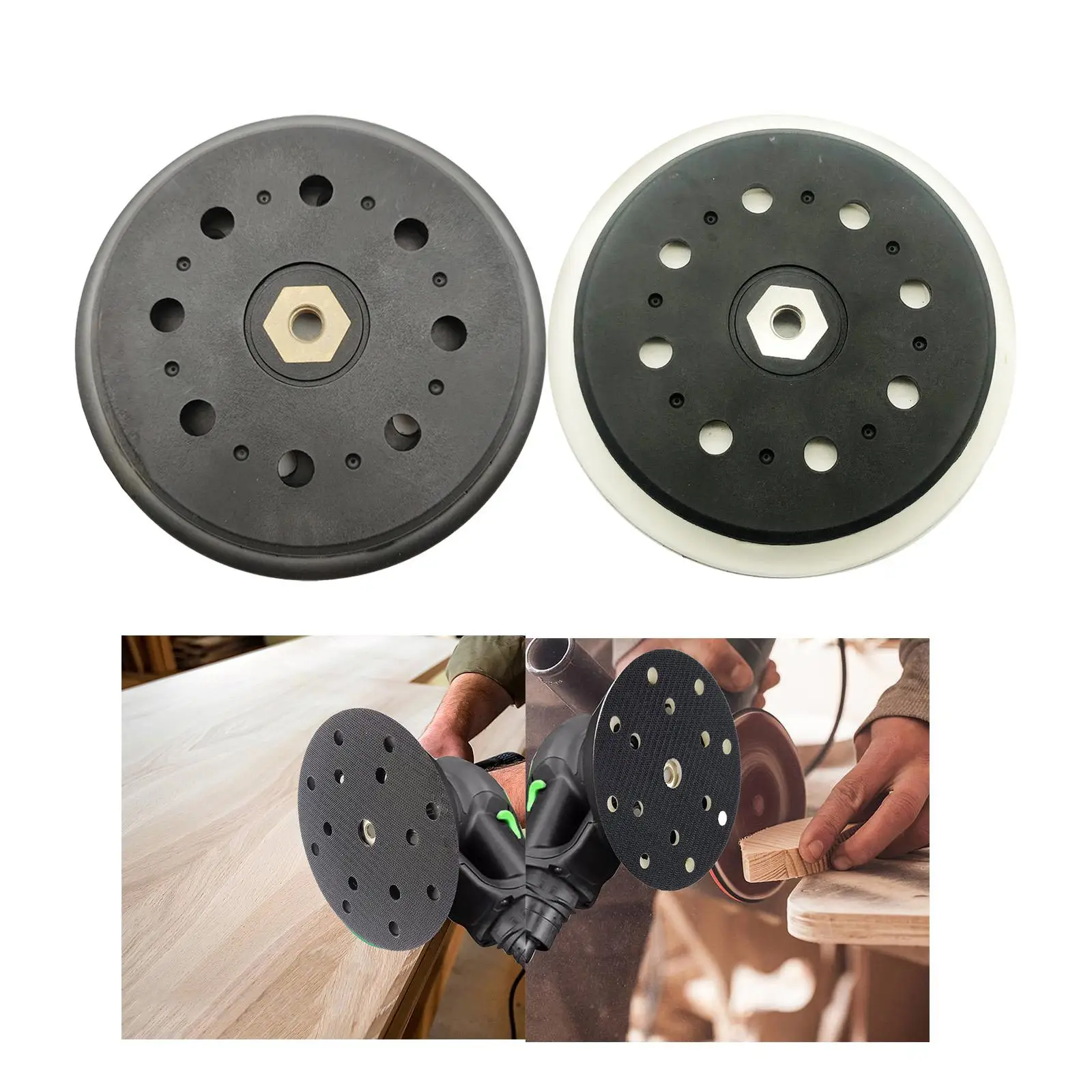 15 Hole Sanding Backing Plate Pad 148mm Sander Polisher Tool for Woodworking