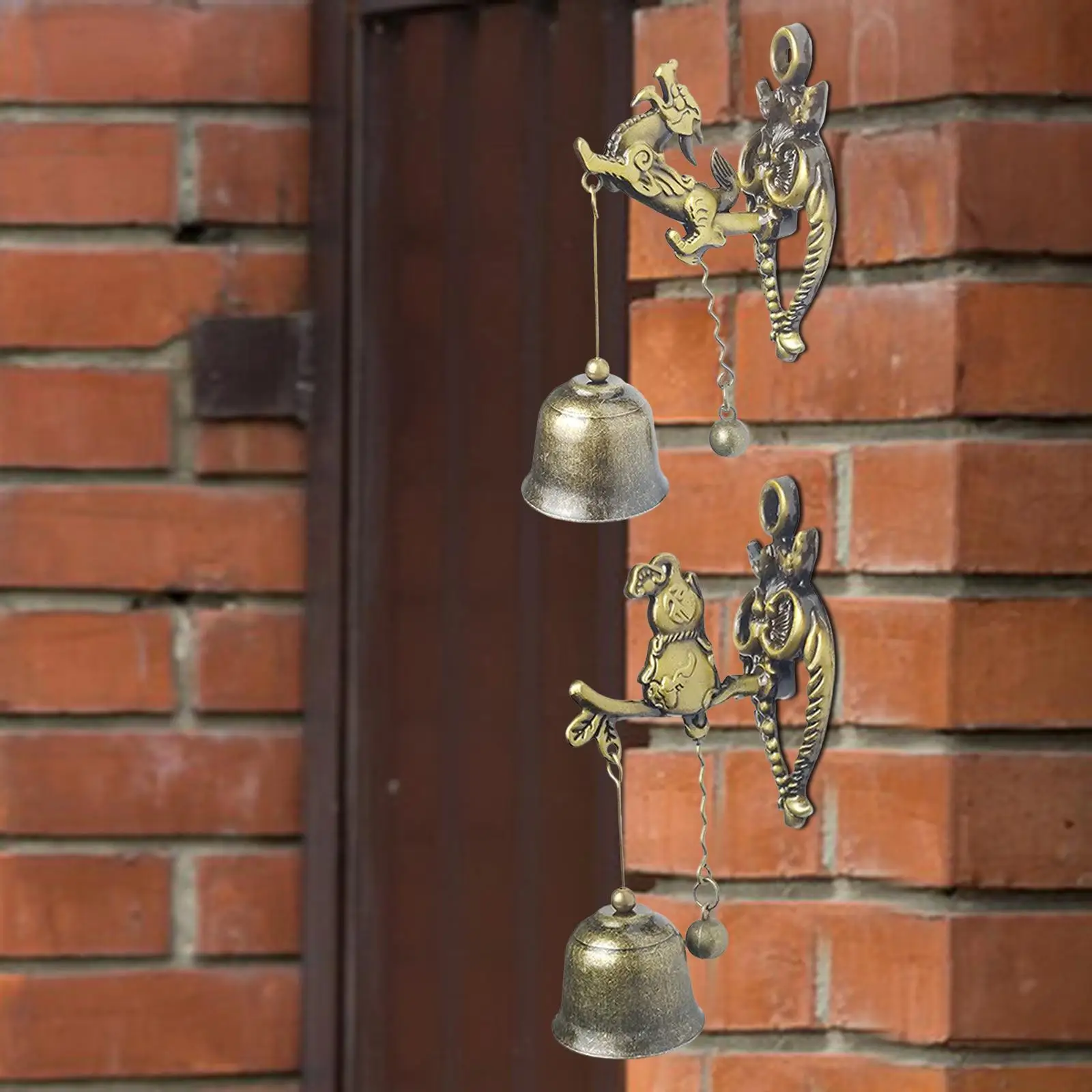 Alloy Entry Door Bell Wind Chimes Gate Bell Farmhouse Outside Garden Ornaments