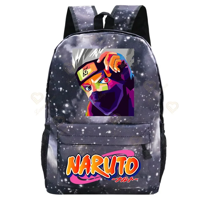 Naruto & Sasuke Print Laptop Backpack