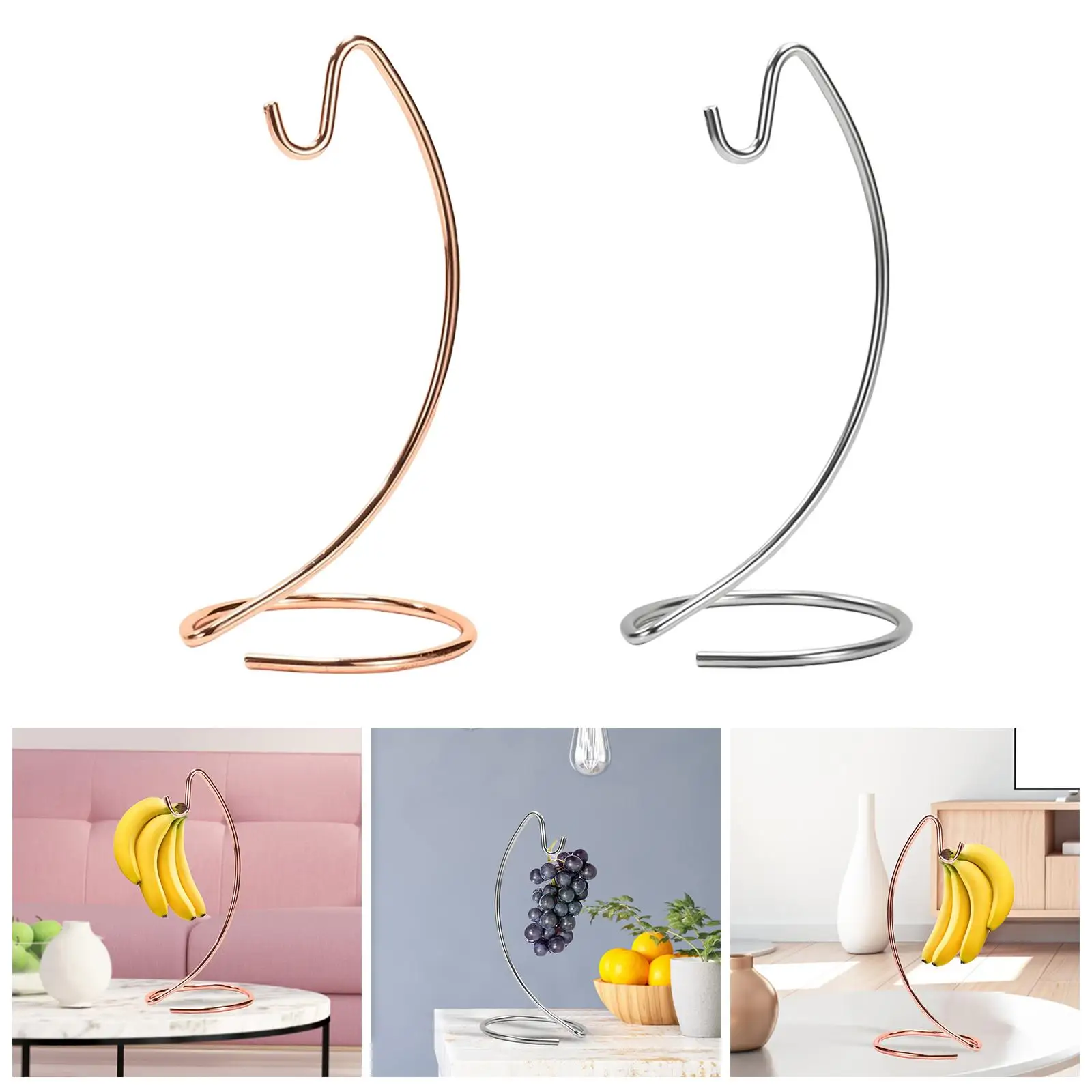 Banana Hanger Jewelry Earphones Masks Holder Grape Holder for Dining Room Tabletop Bar Decoration