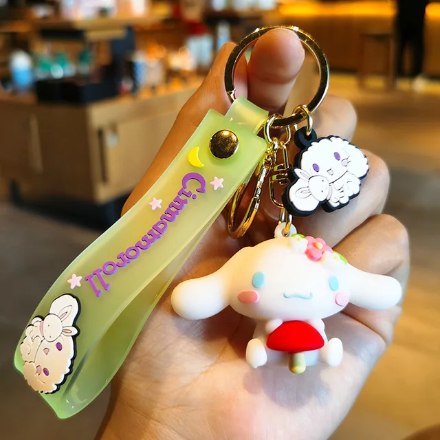 NINELEO Cute Cartoon Color-Changing Bear Keychain Christmas Gift , Kawaii Keychains Cartoon Boy Girl Backpack Charms Women Men Car Key Ring, Men's