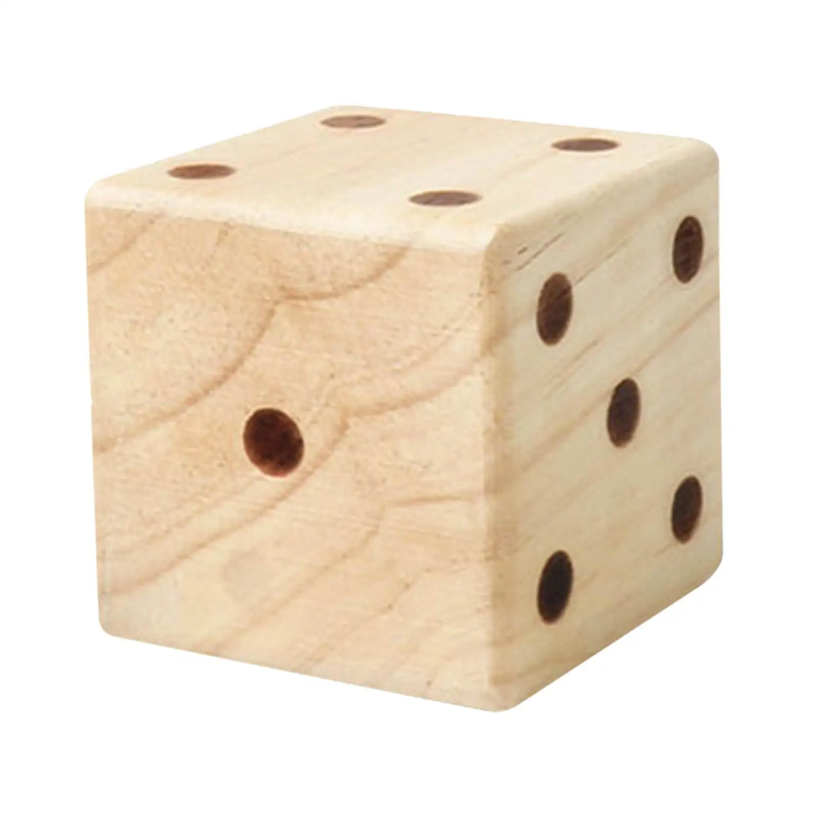 Giant Wooden Yard Dice 7cm/2.36inch Role Playing Dice for Game Outdoor Indoor Beach Family Adults