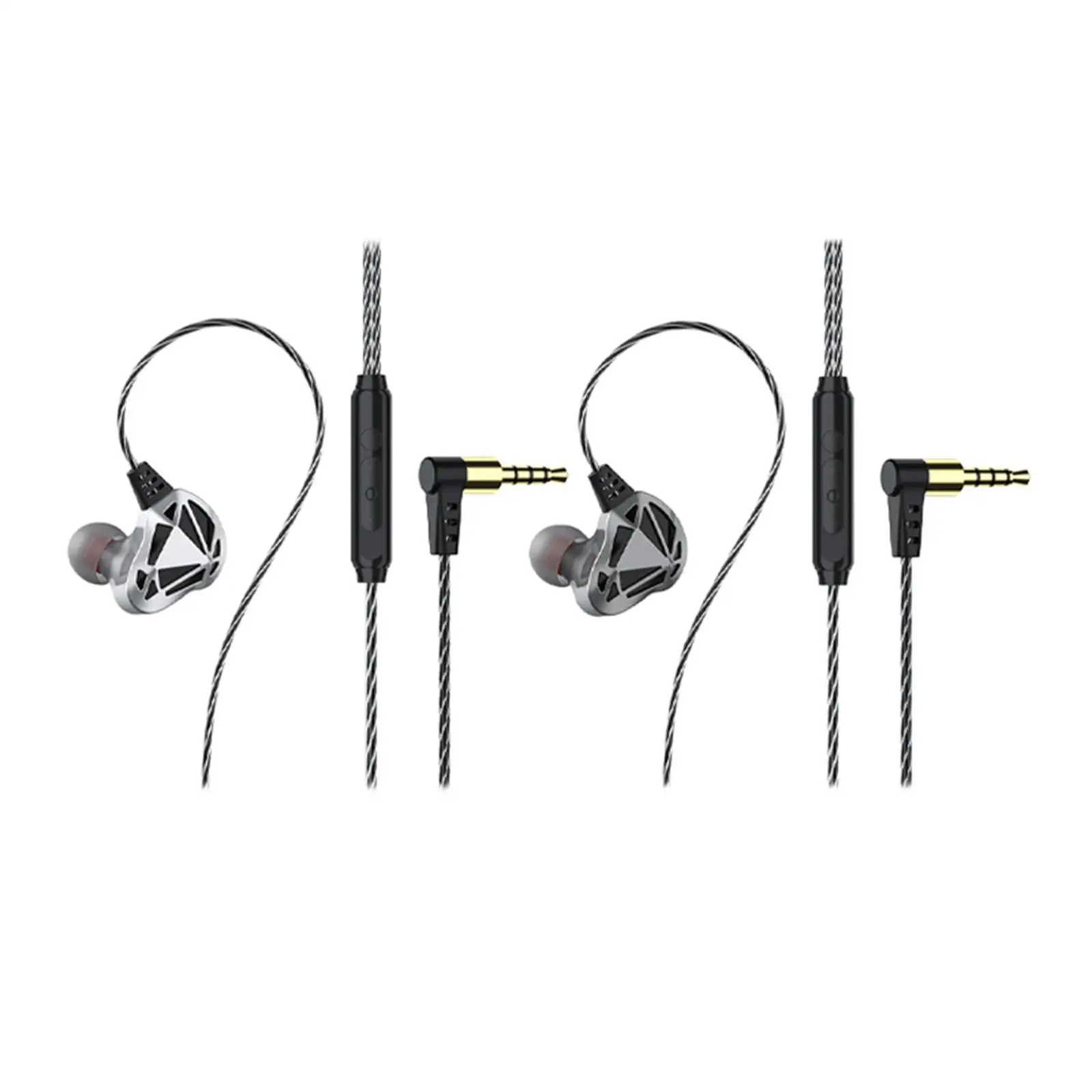 in Ear Headphone Wired 3.5mm Plug Jack Noise Isolation Sports Earbuds for Workout