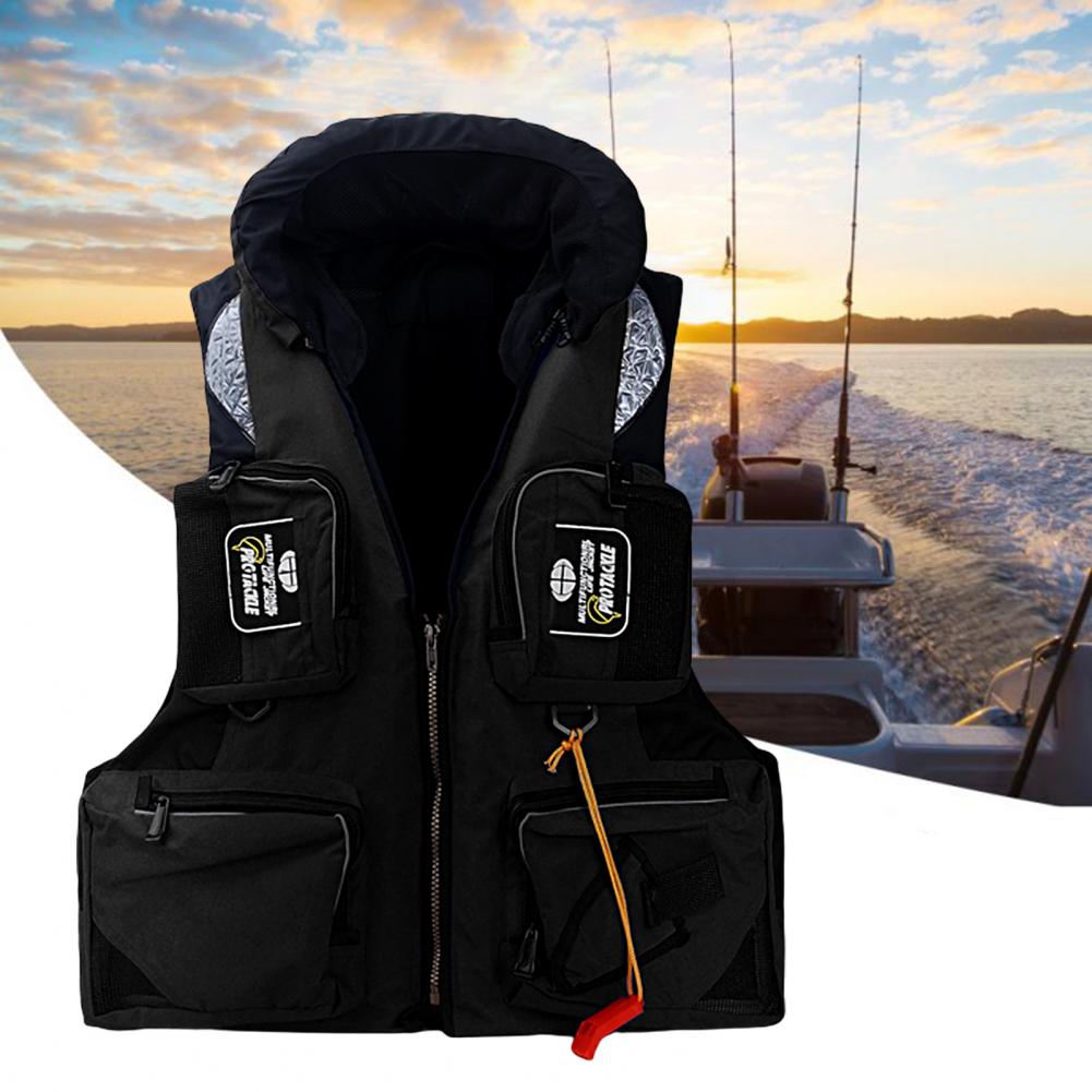Adults Life Jacket Multi-pocket Large Buoyancy Sea Fishing Water