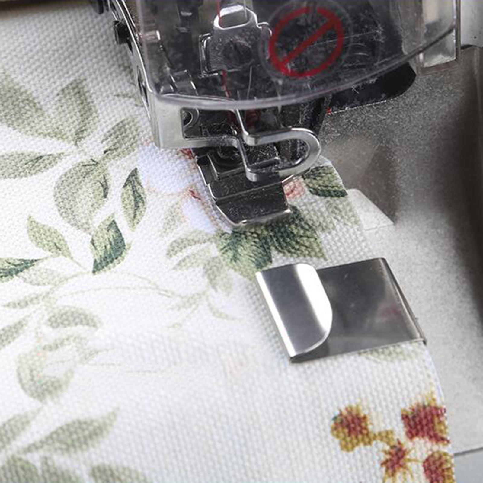 1 Pack Seam Guide Sewing Machine Accessories Fold Binder Hemming Folder Steel Seam Gauge for Industrial Overlock Sewing Machine