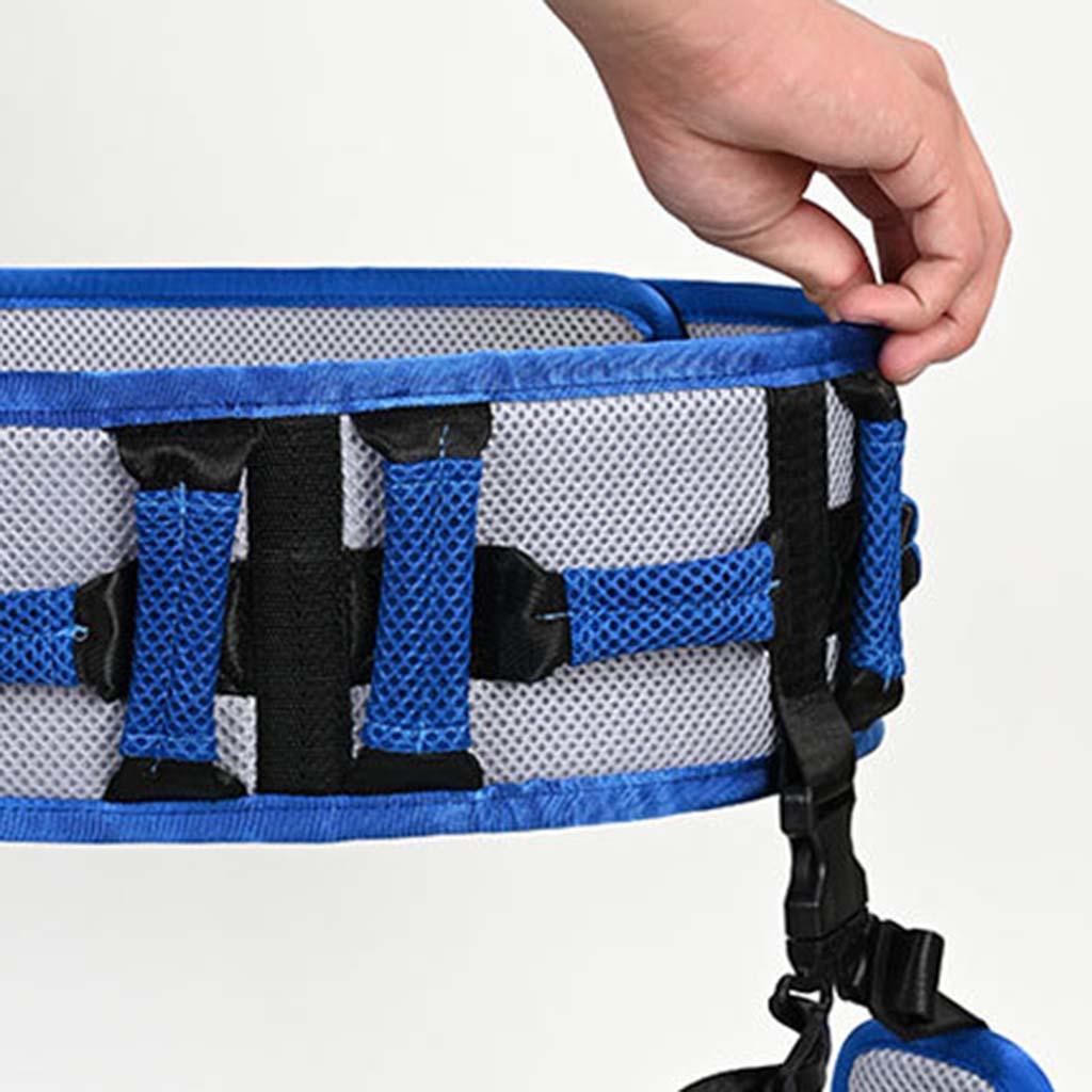 Transfer Gait Belt Belt Nursing with Leg Loops Secure Aid Moving Patient Care Quick Release Buckle for Elderly Disabled