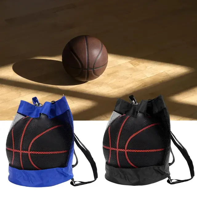 Mochila de baloncesto de media red con cordón para la boca, equipo  deportivo para voleibol, balón de fútbol, mochila de almacenamiento, bolsa  de mensajero de hombro - AliExpress