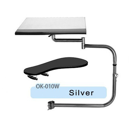 Ergonomic Keyboard Laptop Tablet Mouse Stand Holder Mount for Workstation Video Gaming ,Silver