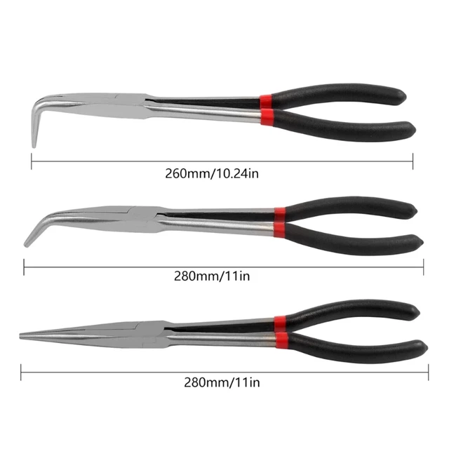 Electrical Disconnect Pliers O-Nose Extra Long Sharp Nose Pliers Extra Long  Handle Sharp Pliers 45 Degree 90 Degree Pliers - AliExpress