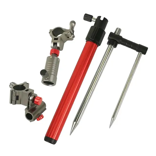 Fishing Rod Holder Fishing Pole Holder Ground Stake Retractable Durable