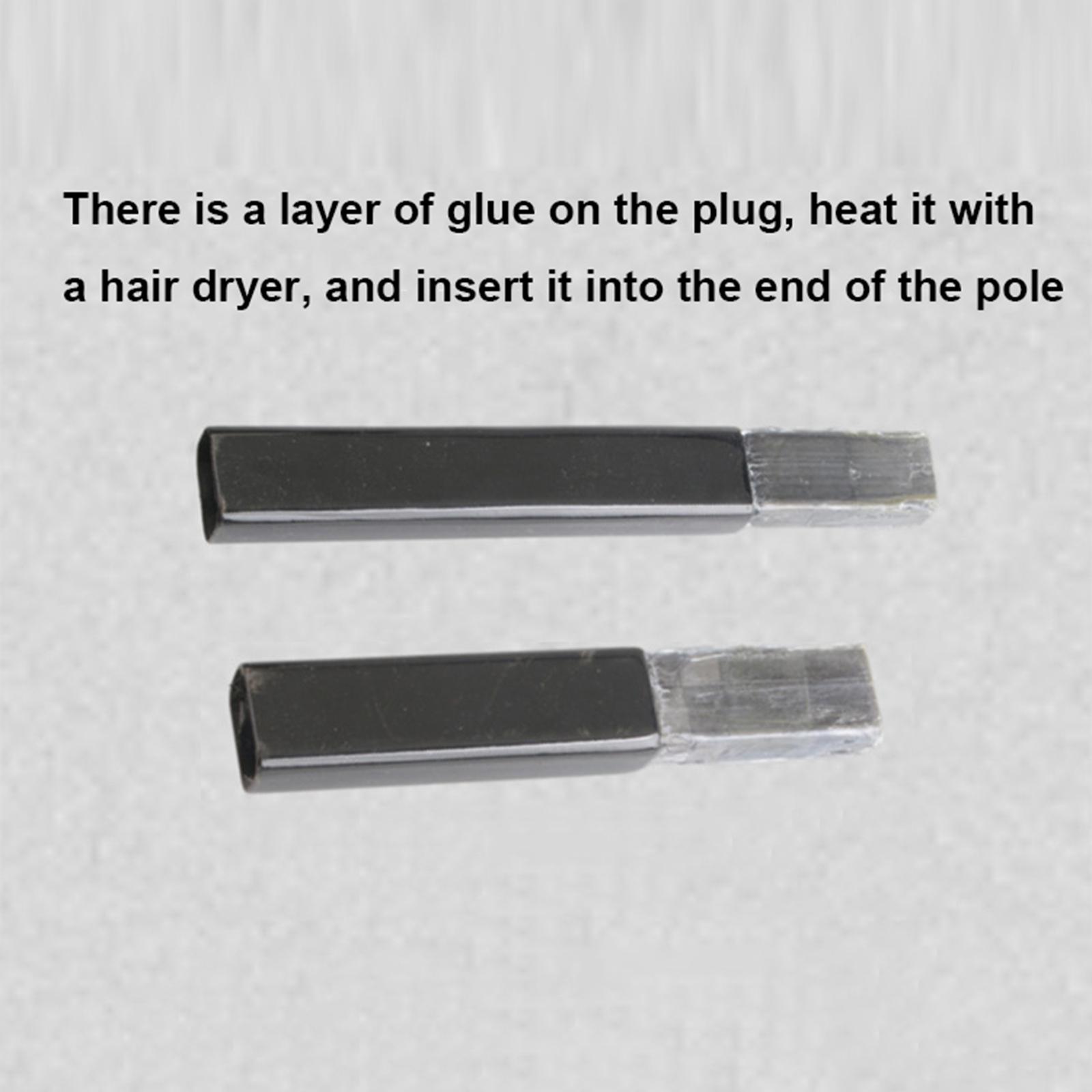 Hockey Stick Extension Rod Carbon Fiber Parts Replacement Practical Hockey Extension End Plug Hockey Sticks Accessories