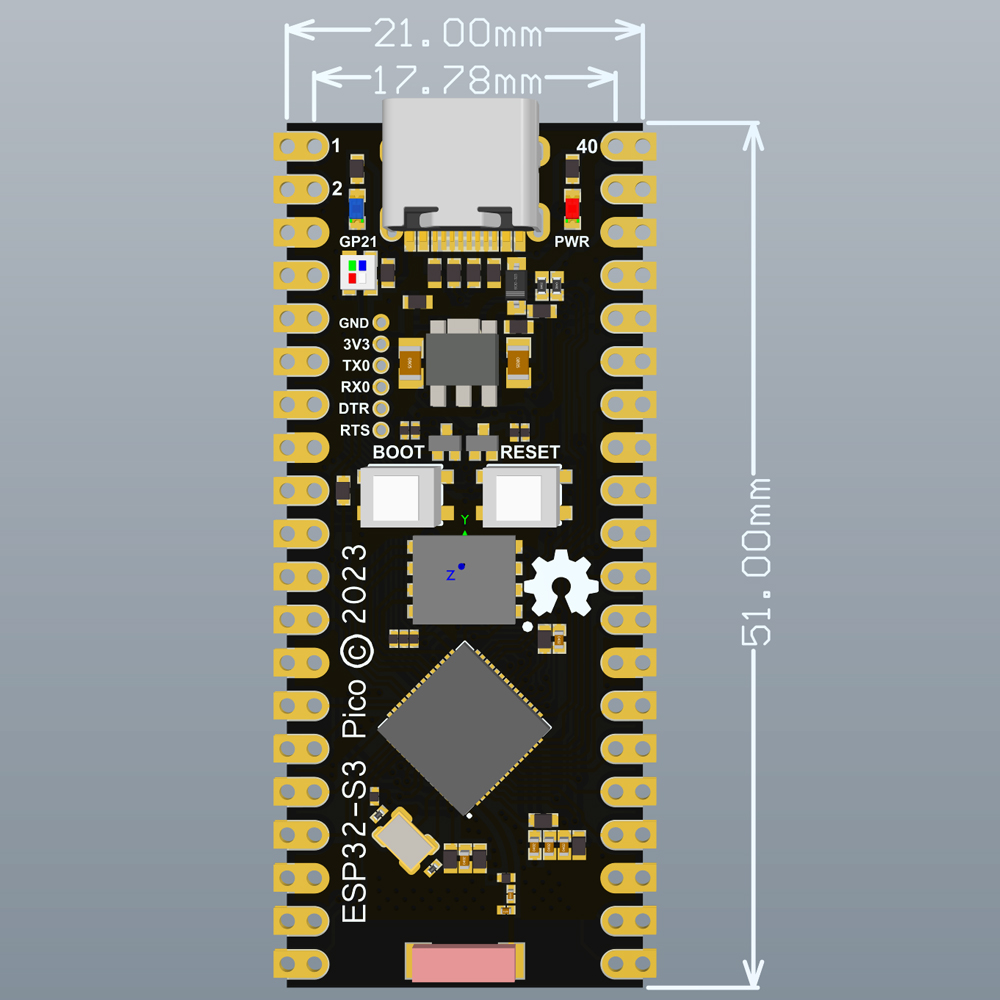 Placa de desenvolvimento tipo C com Wi-Fi,