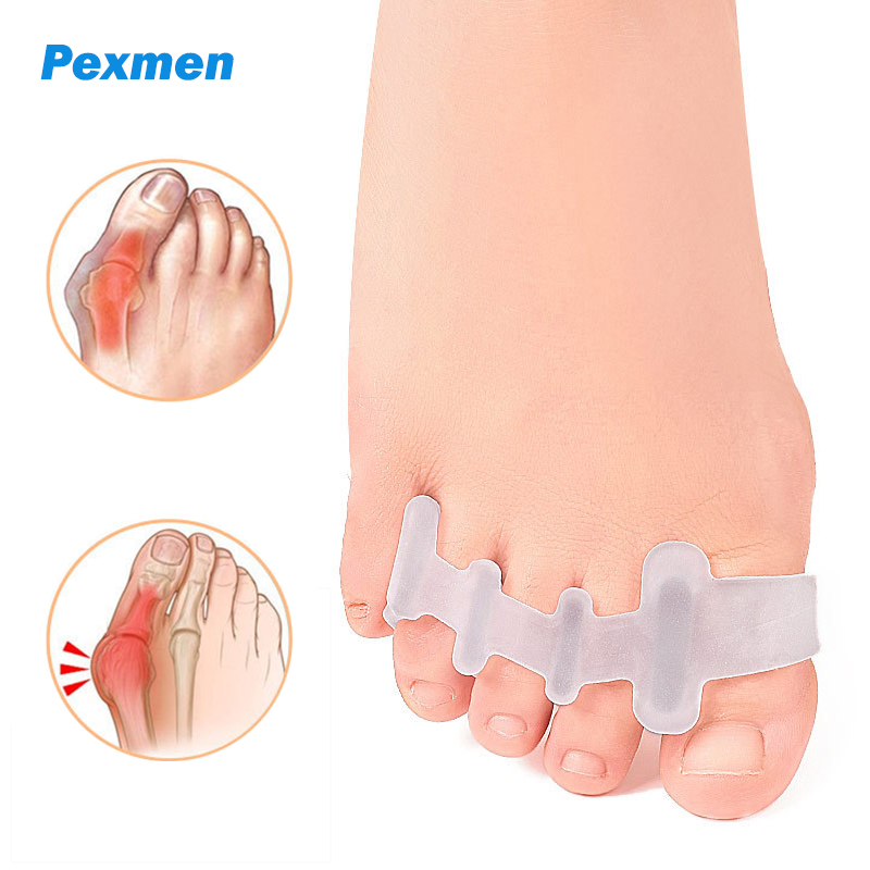 Best of Pexmen 2Pcs / Pair Gel Toe Separators Hammer Toe Straightener Spacer Overlapping Toe Corrector Alignment Relieve Bunion Pain Reviews & Tips