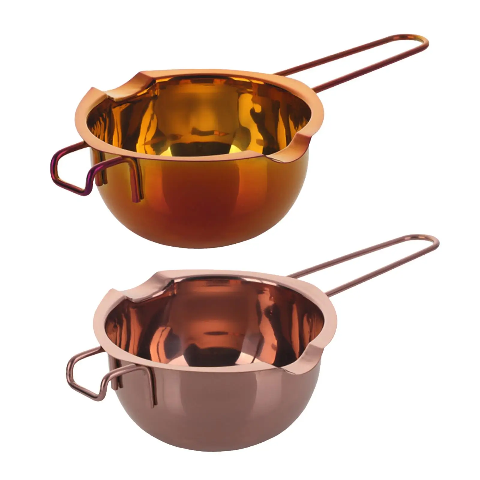 Stainless Steel Double Metls Pot 400 Ml for Melting Chocolate Baking Tool with