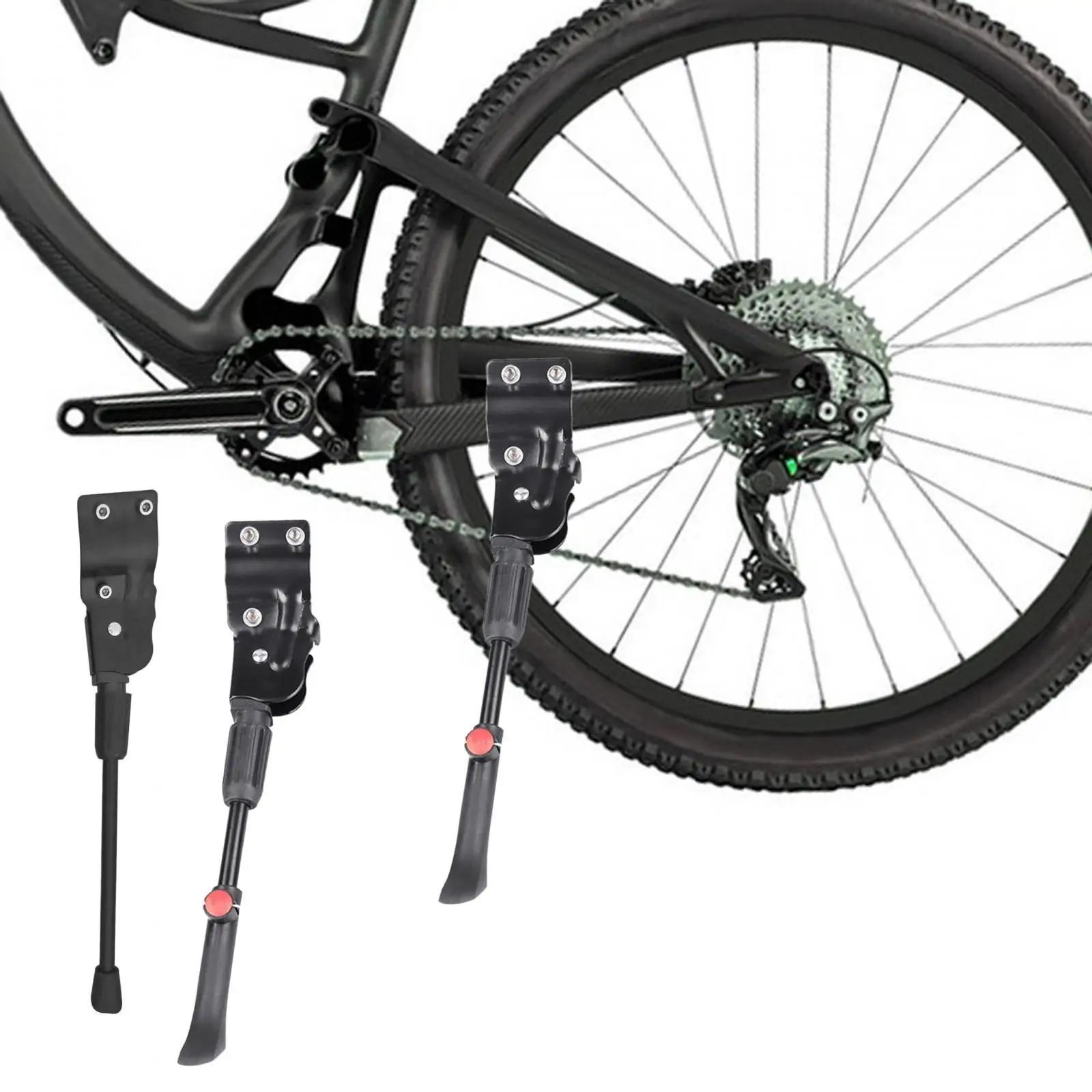 Bike Kickstand Adjustable Height Rear Mount Kickstand Bicycle Kick Stand Bike Side Kickstand for Adults Bike Mountain Bike BMX