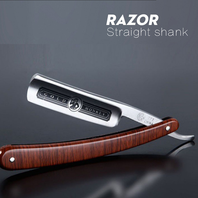 Best of Salon Barber Razor Blade Rest Stainless Steel Straight Razor Professional Classic Wooden Handle Facial Beard Shaving Knife Tool Reviews & Tips