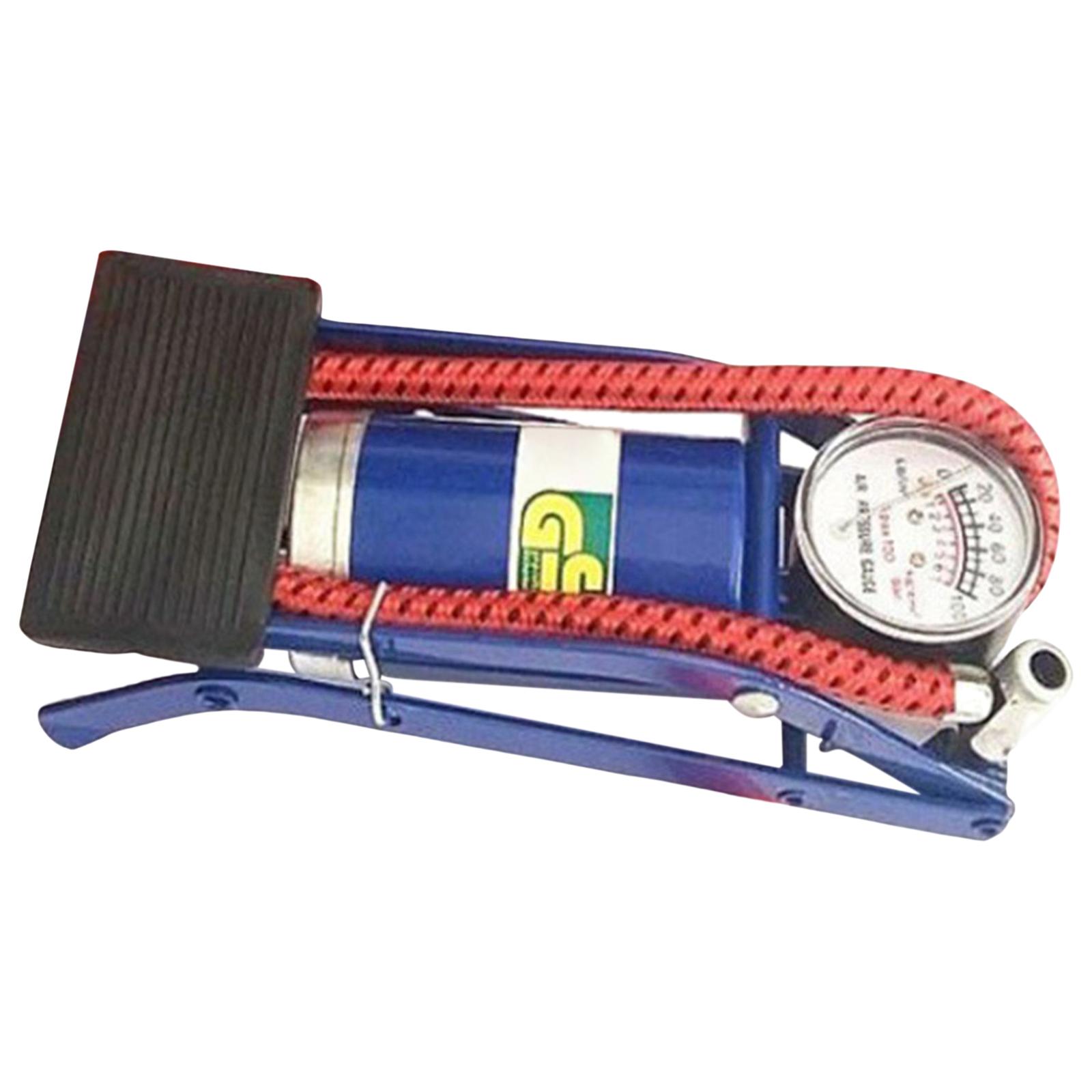 High Pressure Bike Floor Foot Pump with Pressure Gauge for Bicycle Balls Car