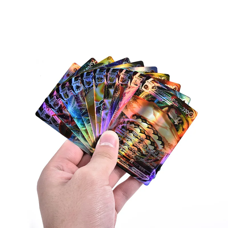 200 pçs espanhol pokemon cartão brilhando cartões
