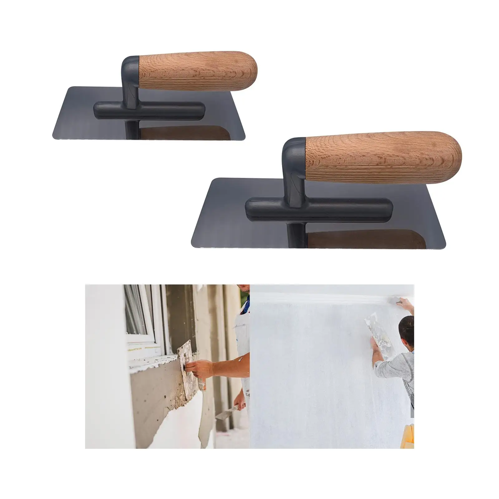 Plastering Trowel Comfort Grip Flat Drywall Trowel Drywall Trowels for Stucco Wall Decoration Applying Putty Wall Construction