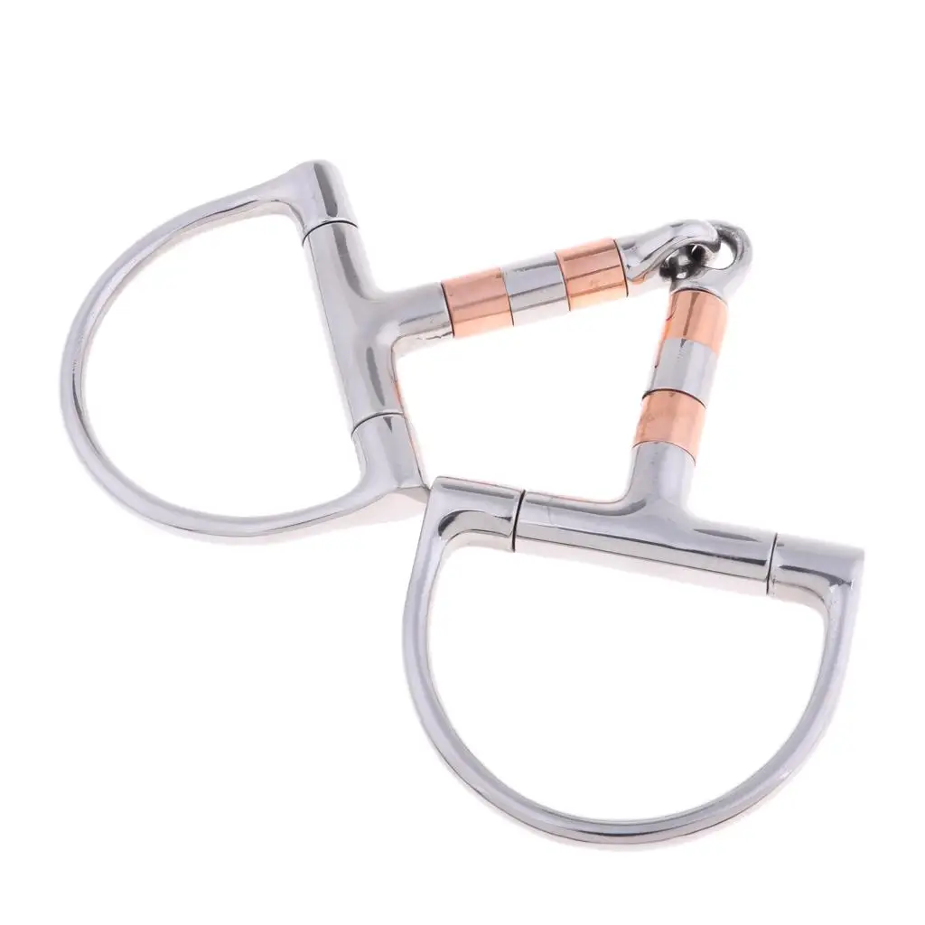 Draft Horse 5`` Stainless Steel D-ring Snaffle Equestrian Equipment Supplies Horse Riding Gear