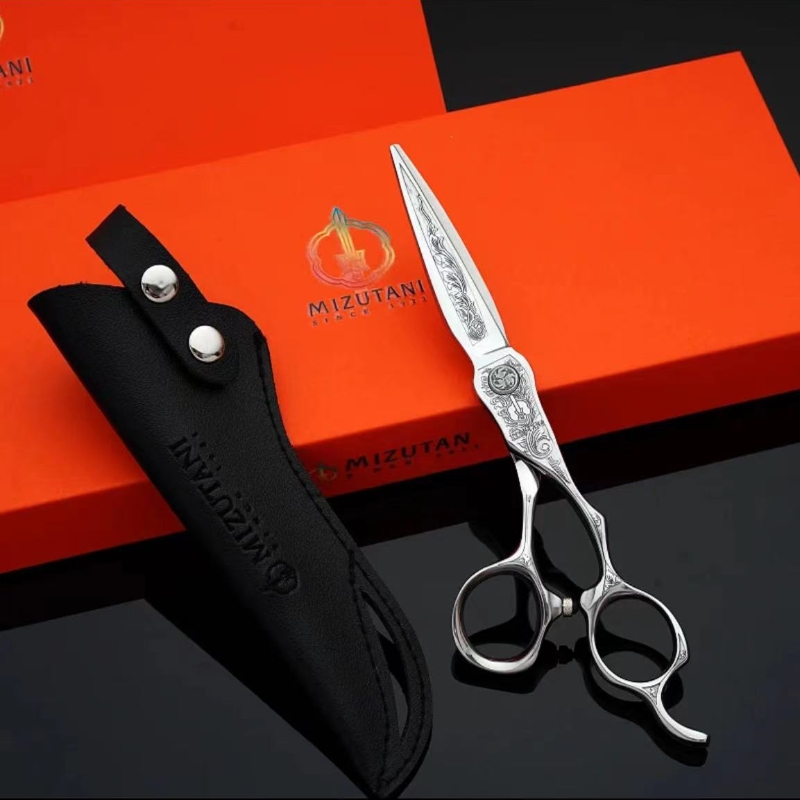 Best of MIZUTANI 6.0-inch Tungsten Steel Pattern High Grade Scissors Pattern Professional Hair Salon Top Professional Barber Scissor Set Reviews & Tips