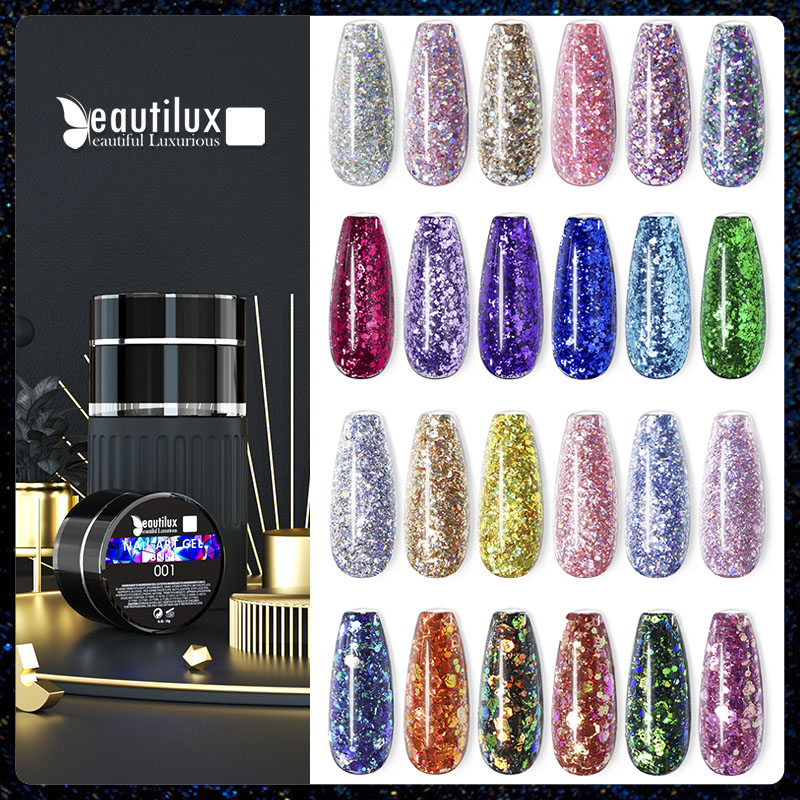 Best of Beautilux Glitter Nail Gel Polish Dazzling Sparkling Flashing Bling Holographic Mermaid Sequins Gels Lacquer Nail Art Varnish Reviews & Tips