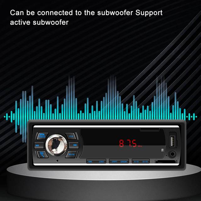 Car MP Receiver Built-in Microphone  Stereo  Radio Multimedia