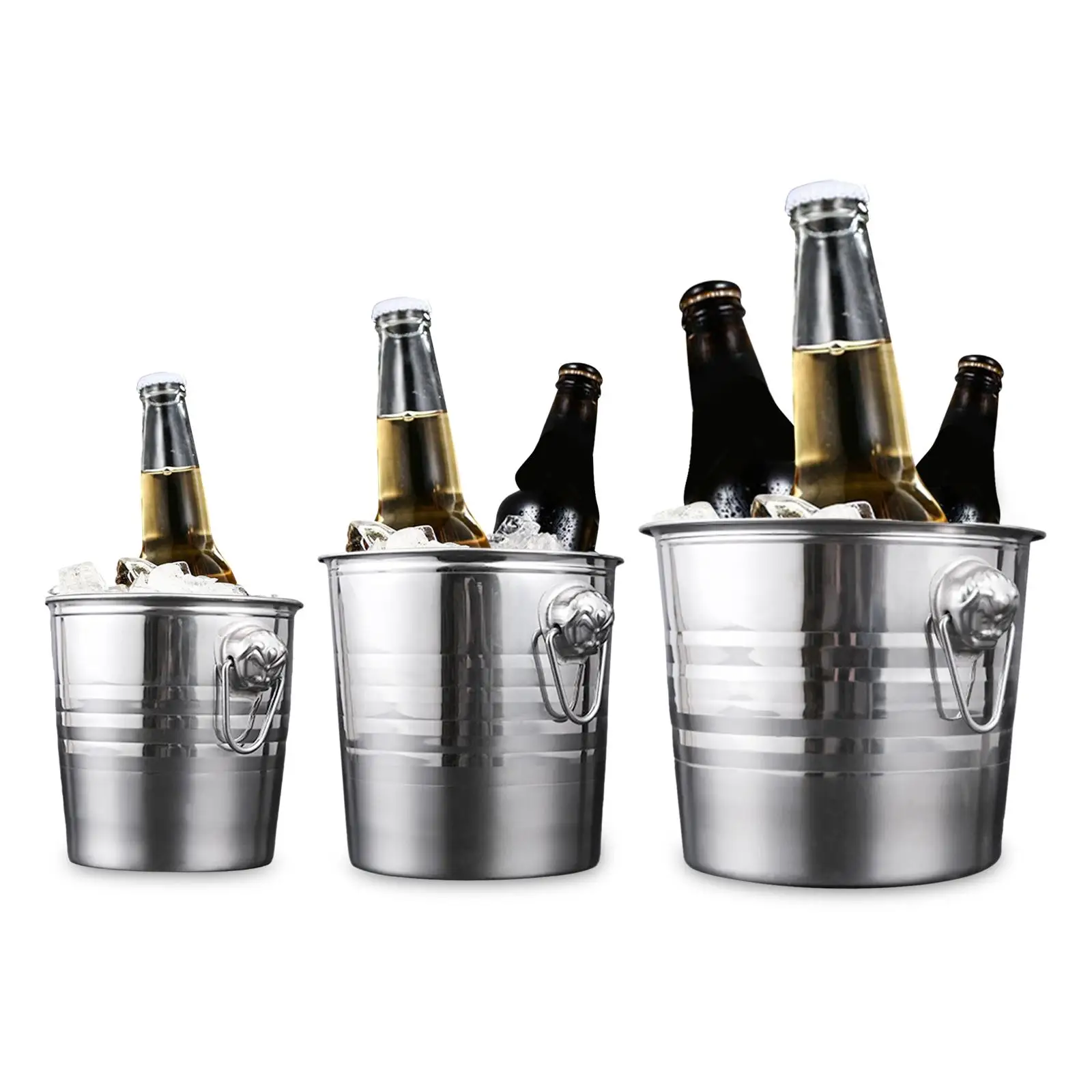 Ice Bucket Drink Tub 3L/5L/7L Double Walled Keeps Ice Cold with Insulation Drink Buckets for Champagne Cocktail Parties Home Bar