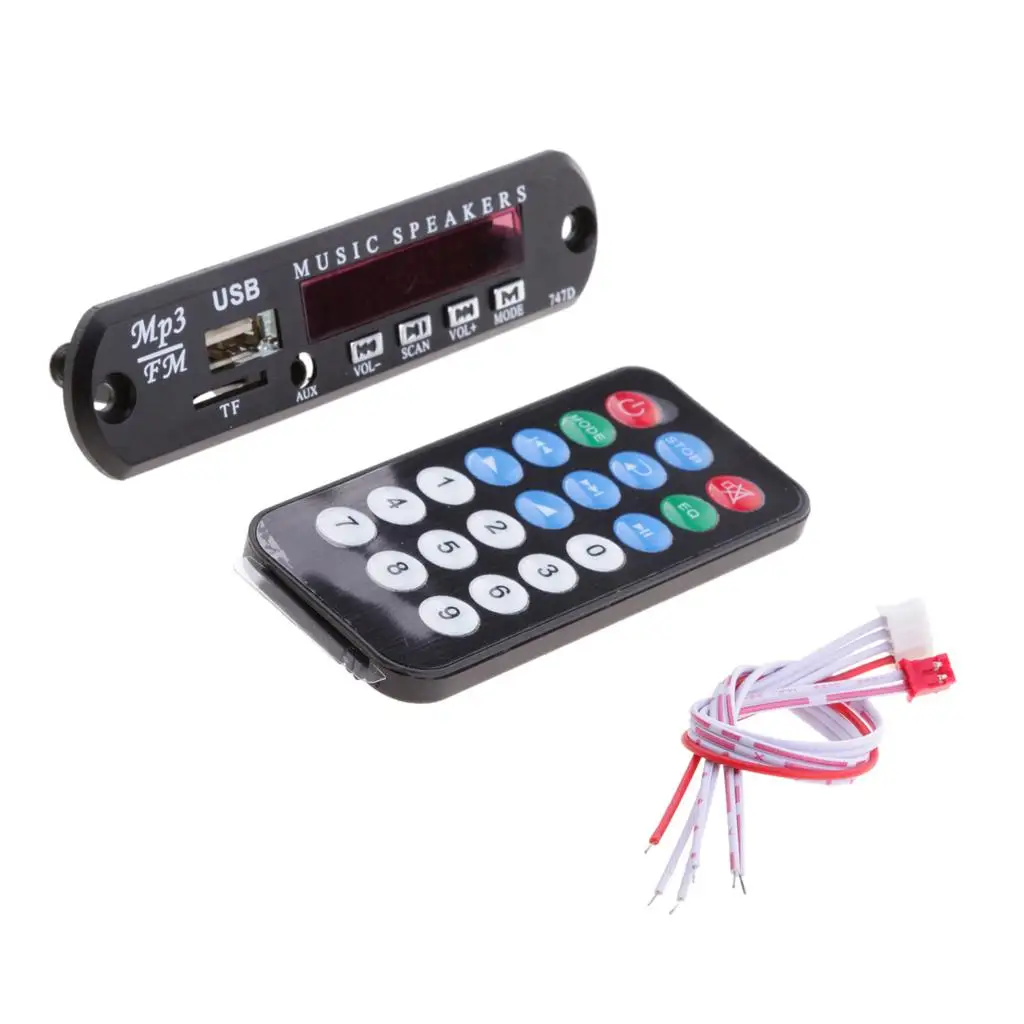 Car Audio Wireless Bluetooth USB FM TF WMA Board Module