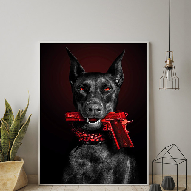 Luxury Fashion Designer Poster / Hypebeast Large Doberman Art 