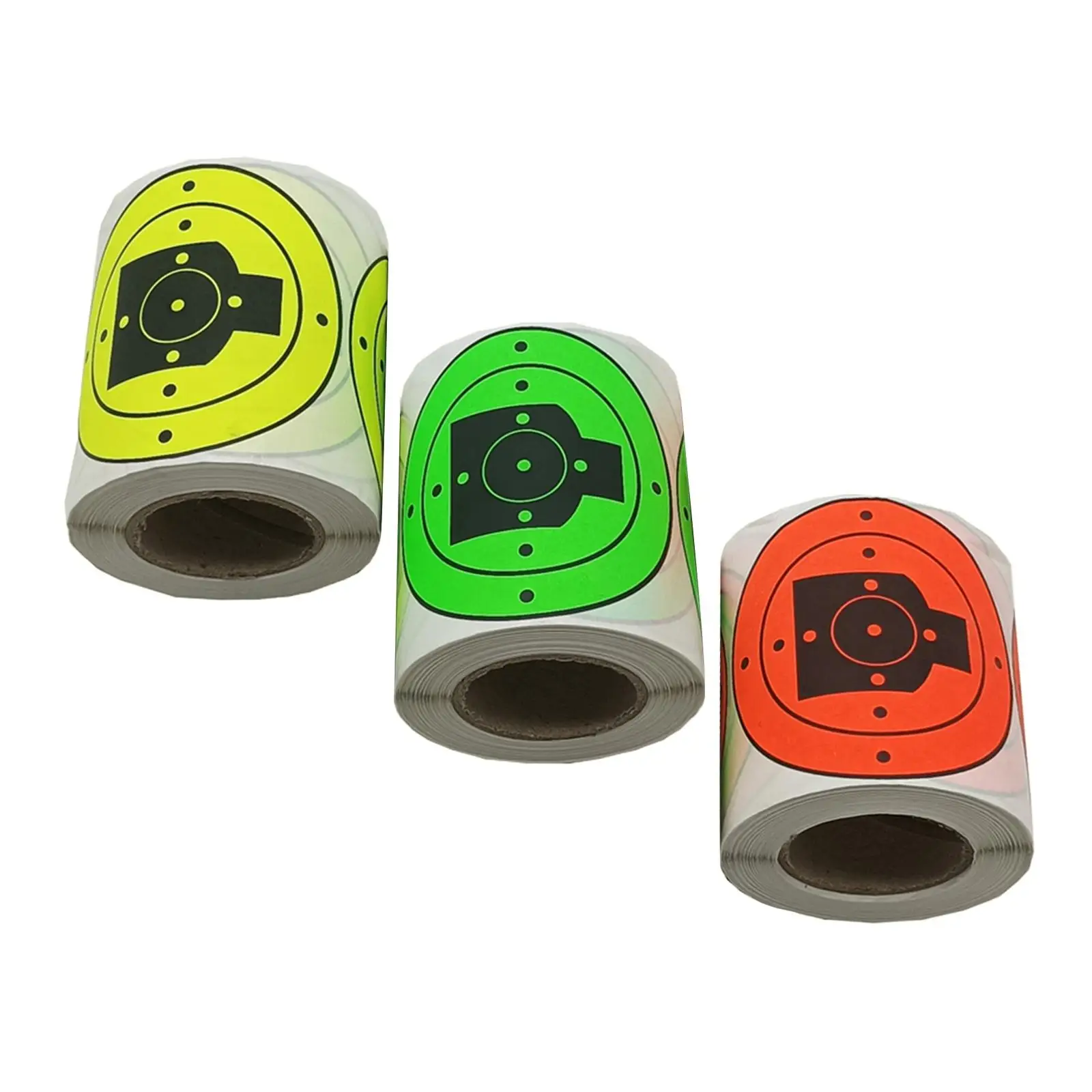 200Pcs Shooting Targets 3`` Adhesive Stickers Fluorescence Paper Targets High Visibility Hunting Targets Accessories