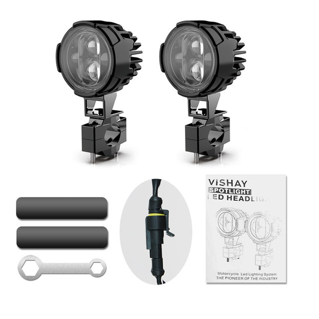 120W lenti supplementari luci Led moto 12-80V moto fendinebbia faretti LED  fari ausiliari stroboscopici moto