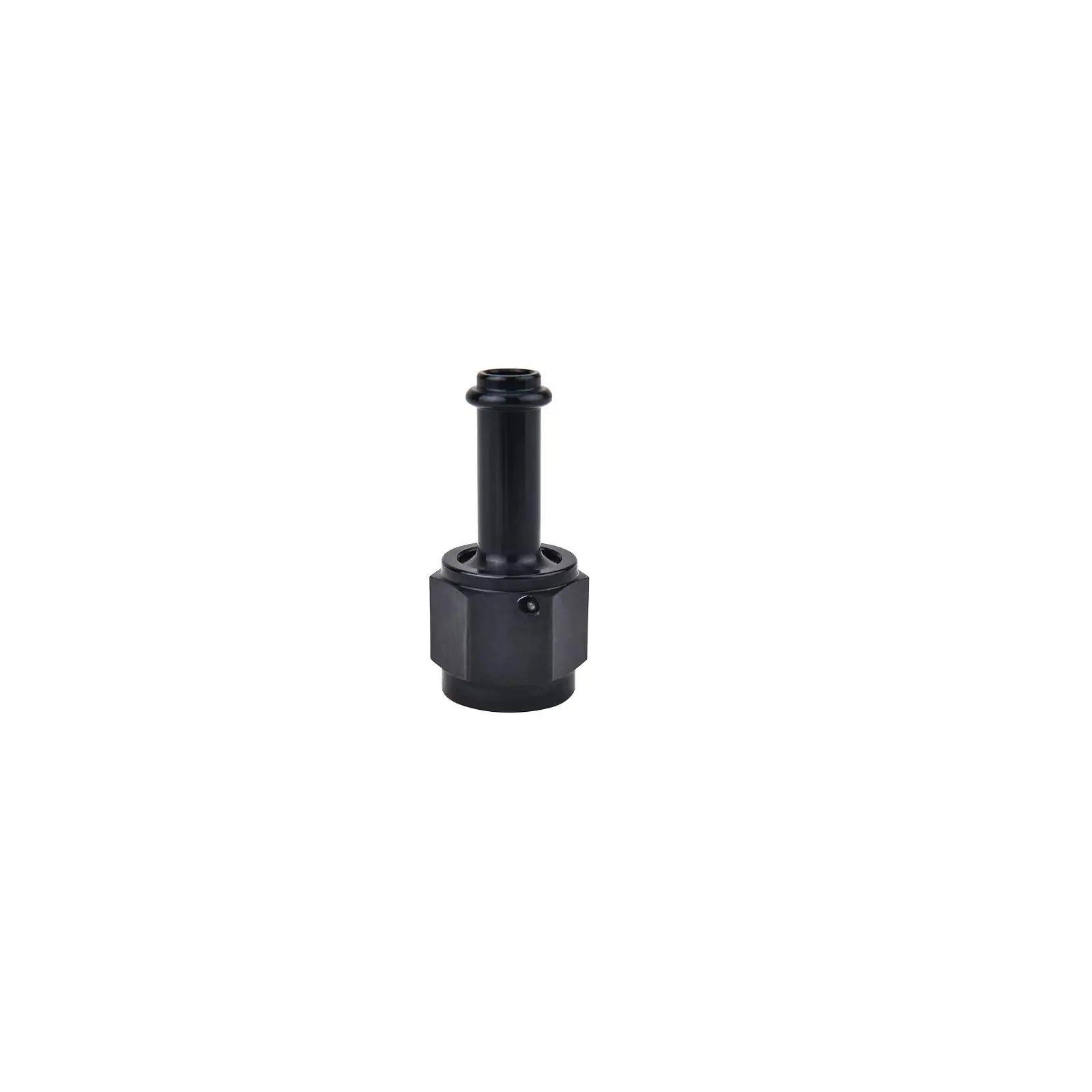 6AN Female Barb Fitting Adapter Black High Performance Component Straight