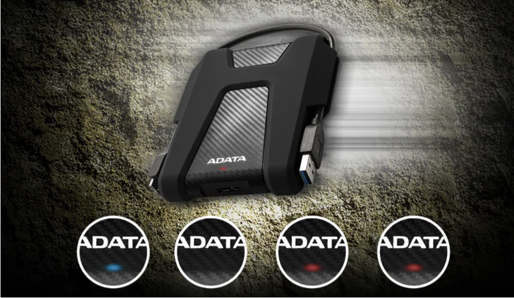 ADATA HD680 External Portable Hard Drive 1TB 2TB External HDD USB3.2 Military Grade Protection Shock Sensor for Computer 500gb external hard drive