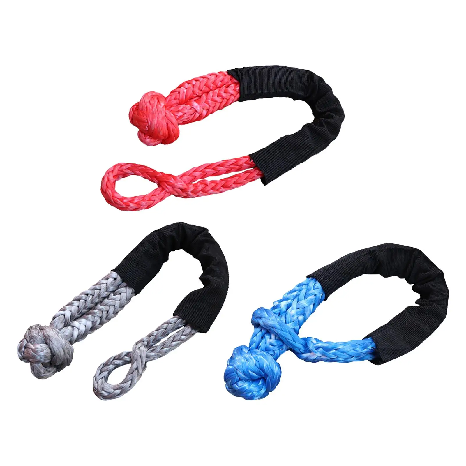 Soft Shackle Towing Rope, Strong Synthetic Rope Strong Breaking Strength for Trucks, SUV, Vehicles Towing