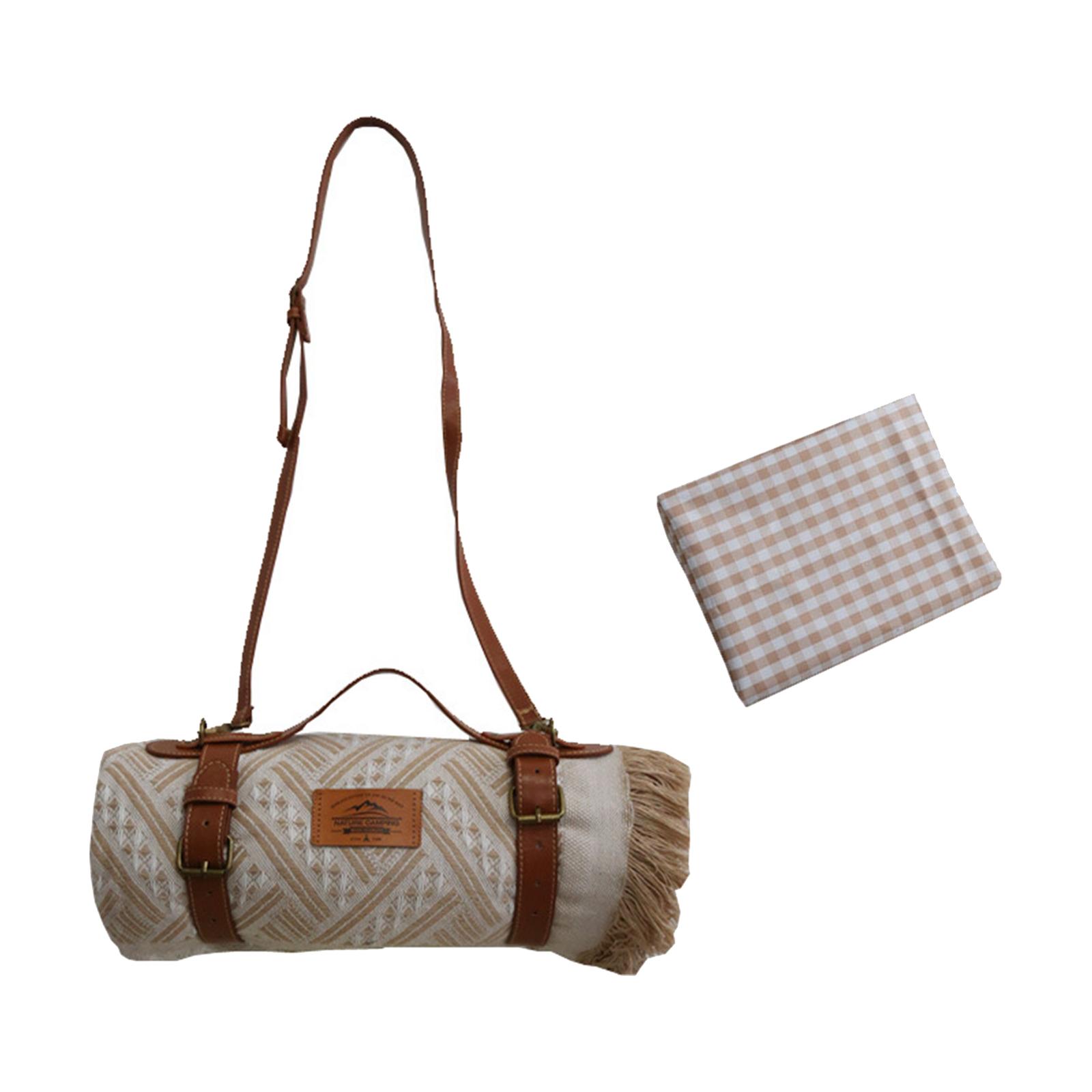 Picnic Blanket Canvas Portable Picnic Mat Ultralight Beach Blanket Ground Travel Mat Outdoor Mattress Camping Mats