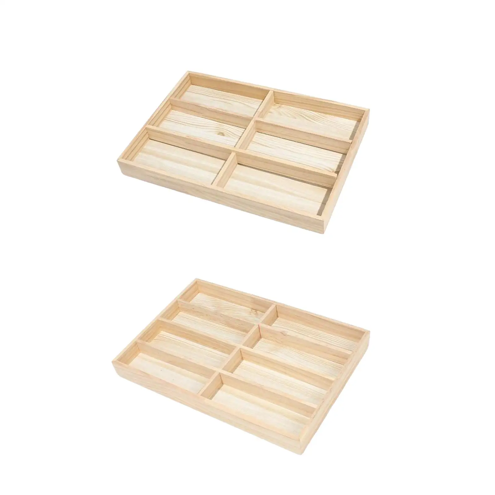 Wooden Glasses Organizer Storage Case Multipurpose Glasses Tray for Watch