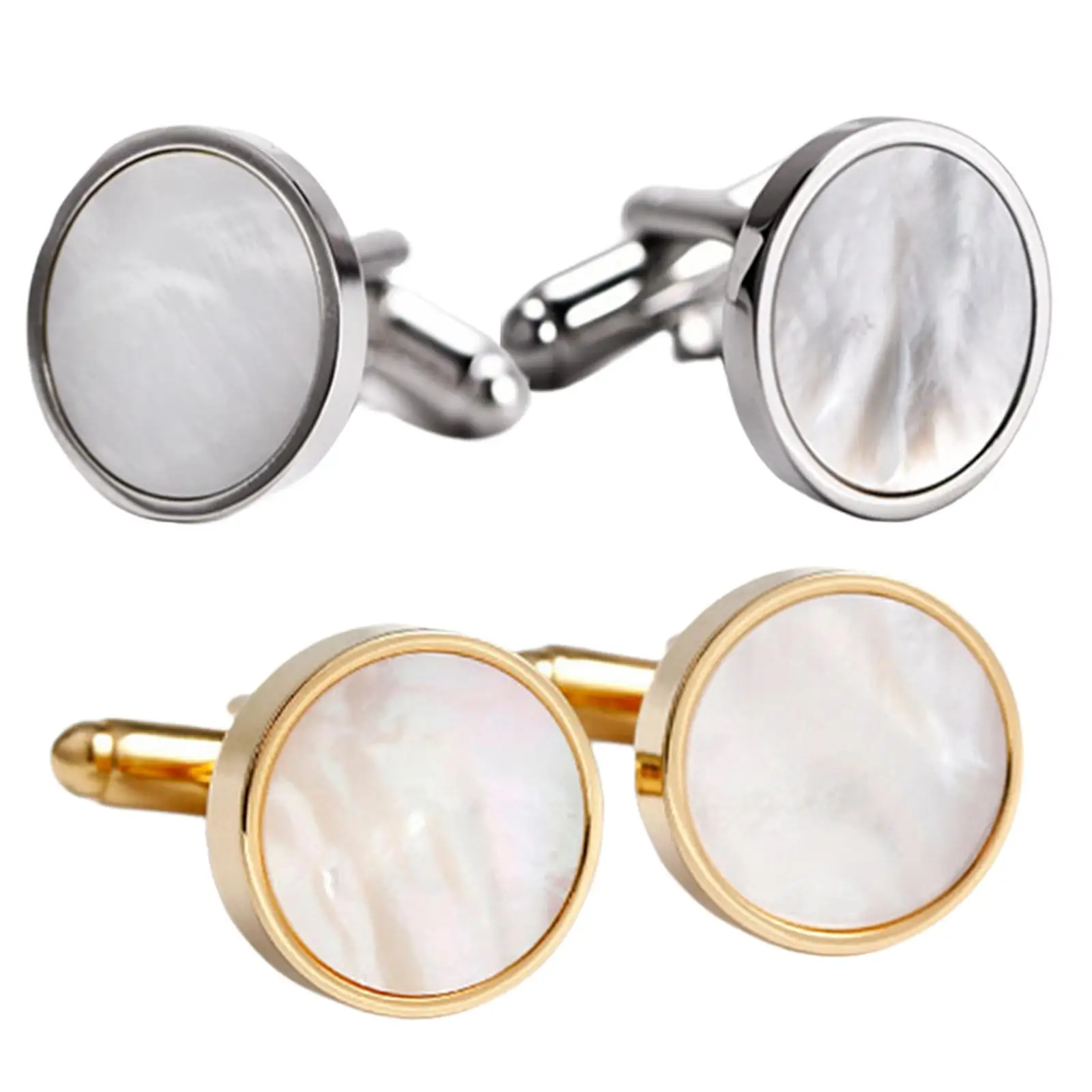 Mens Cufflinks Suit Elegant Buttons Jewelry for Christmas Business Party