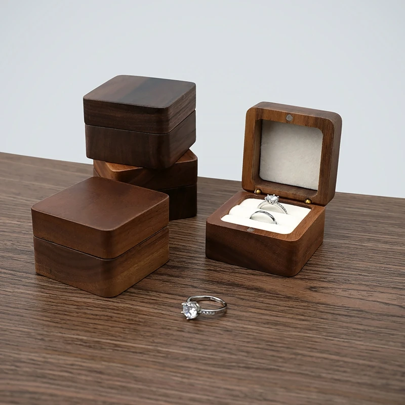 Wooden Rounded Shape Box For Cool Small Things And Jewelry Accessories Organizer 