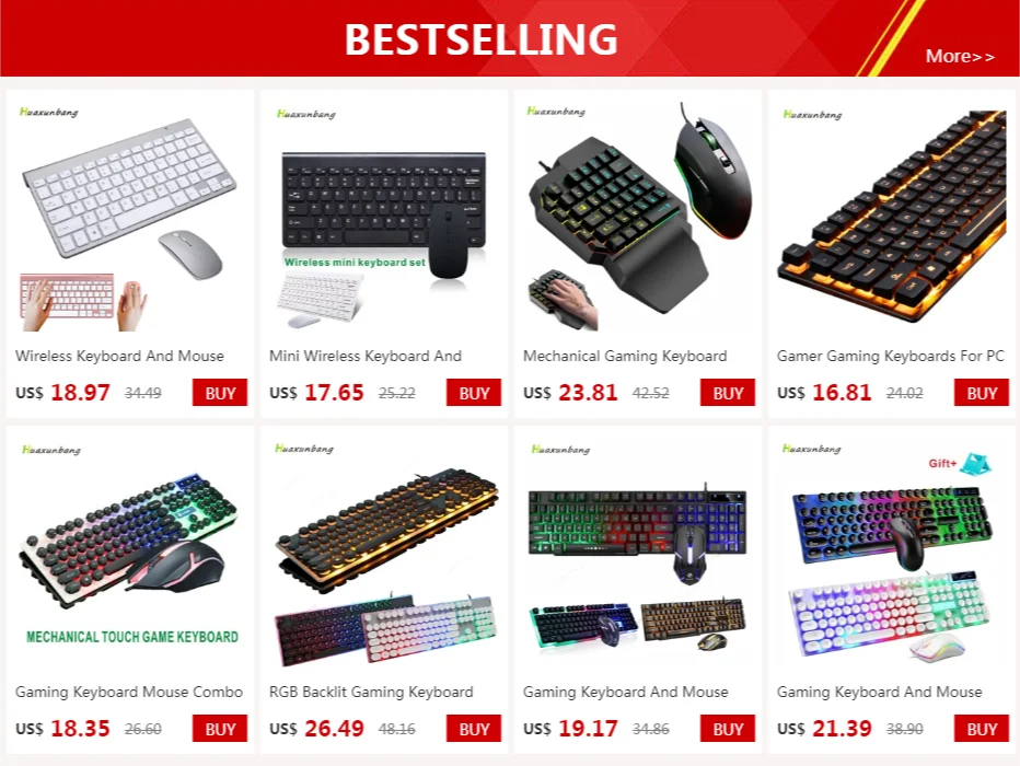 Gaming Keyboards Gamer Kit USB Wired RGB Backlit Mechanical Ergonomic Desktop Keyboard And Mouse For PC Computer Laptop Teclado