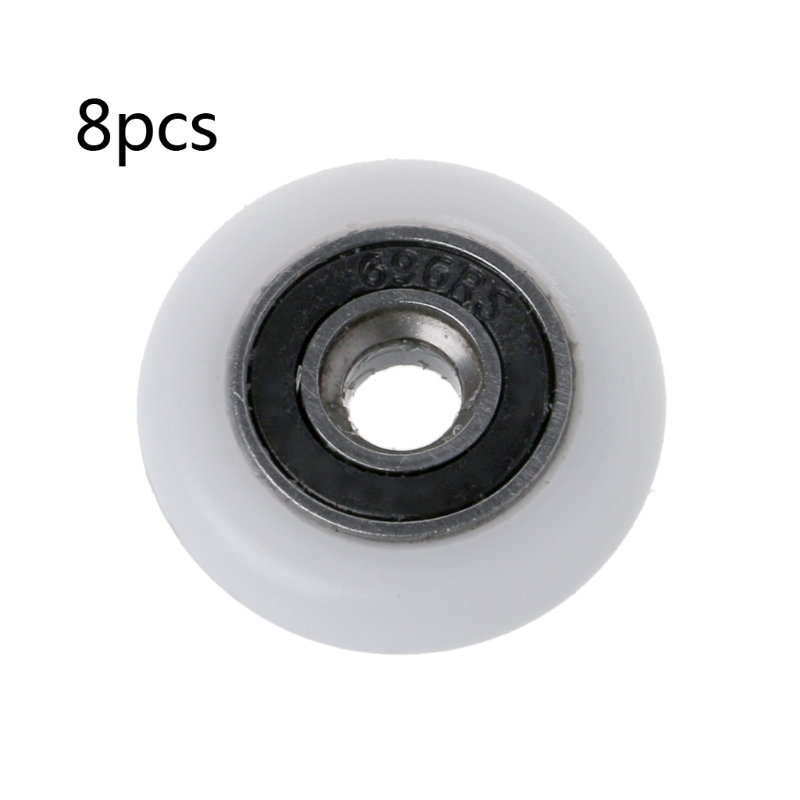 Description Picture 2 of item8pcs Shower Door Rollers Runners Wheels Replacement Part Bathroom Glass Door Runner Sliding Shower Door Roller Wheel