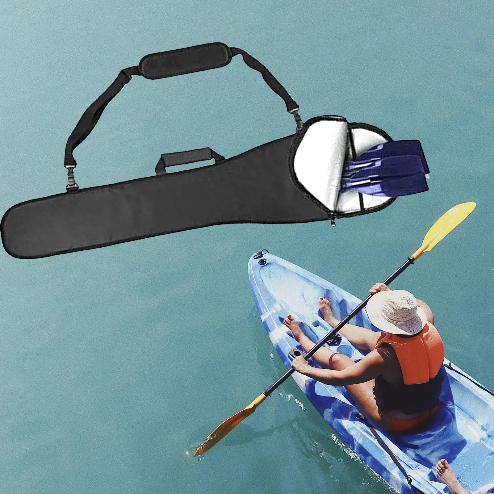 Durable Paddle Bag Oxford Fabric Split Shaft Paddles Cover Pouch Protect Your Paddle Tote Boat Paddle Storage Bag for Boat Canoe