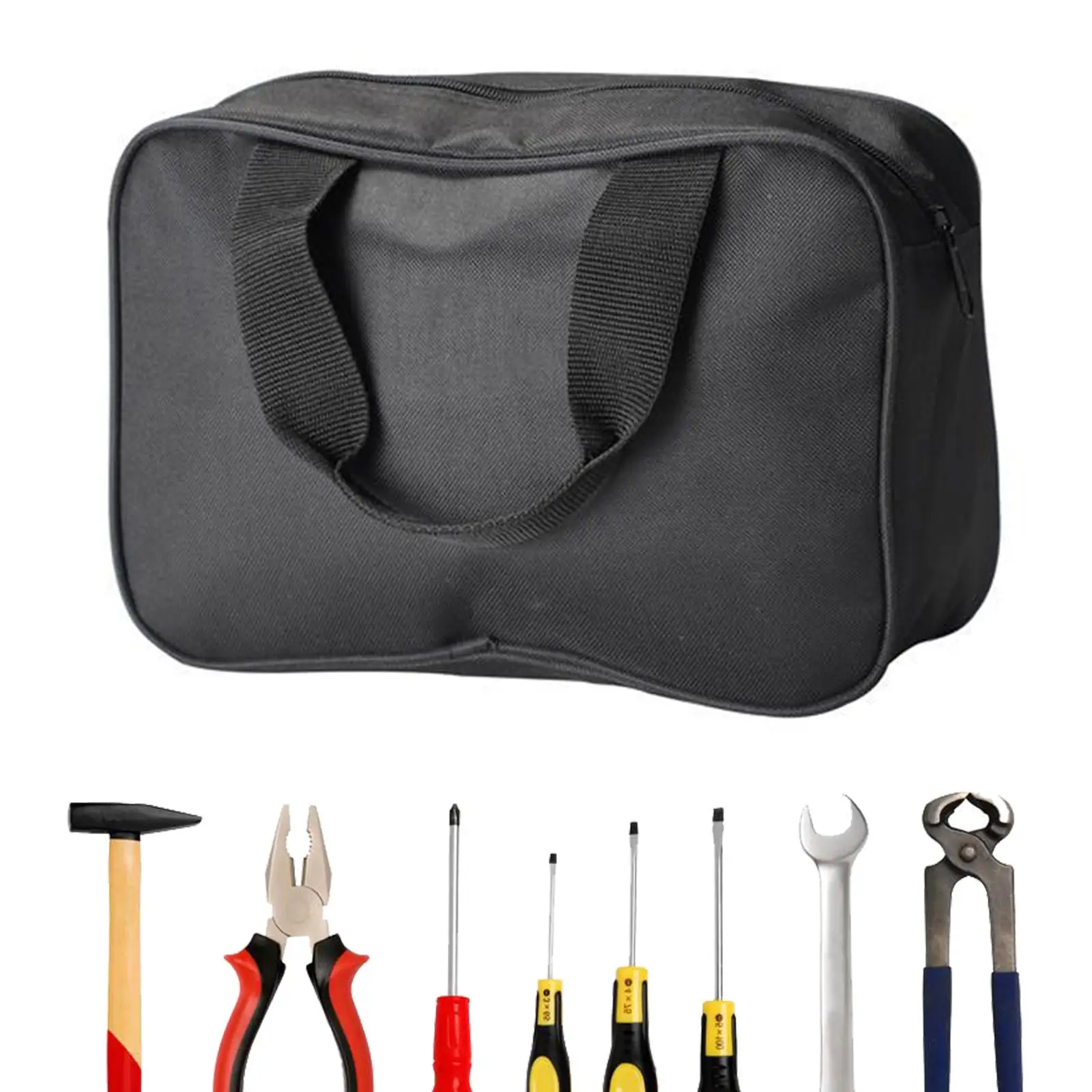 Waterproof Tool Bag with Handles for Men Wide Mouth Tool Bag Organizer Tool Tote Tool Organizer Bag for Electricians Contractors