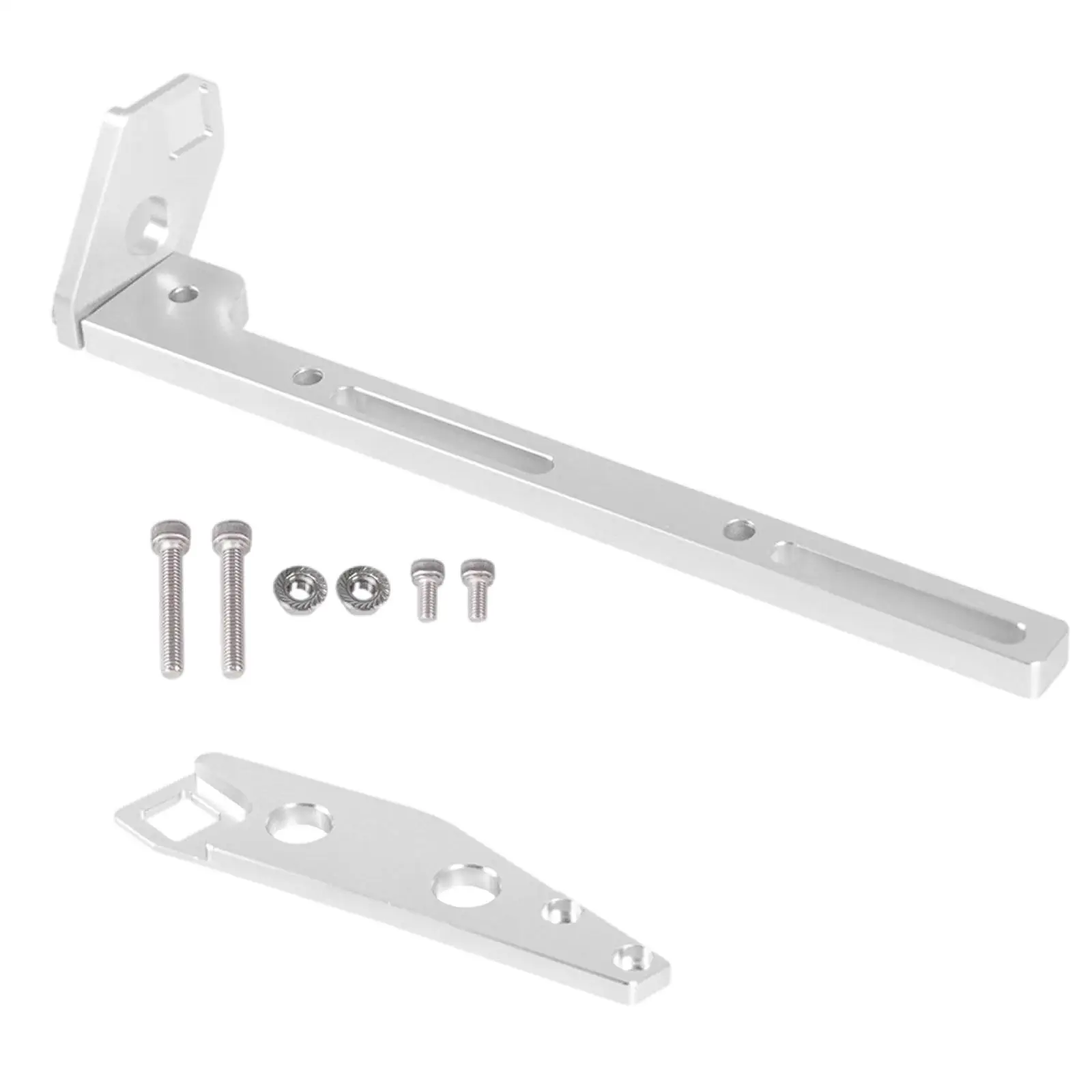 Throttle Cable Bracket Aluminum Alloy Silver Adjustable Universal 102mm Fit for 870017 870016 832142 820031